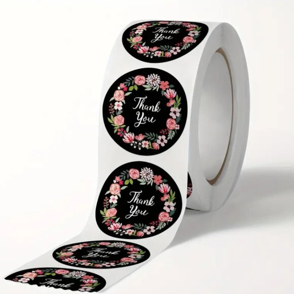 Office | 50 Ct Floral Thank You Stickers Mailing Supplies | Poshmark